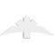 Ekena Millwork Davenport Architectural Grade PVC Gable Bracket, 48"W x 18"H x 4"D x 6"F, 9/12 Pitch GBP048X18X0406DAV00 - alternate 4